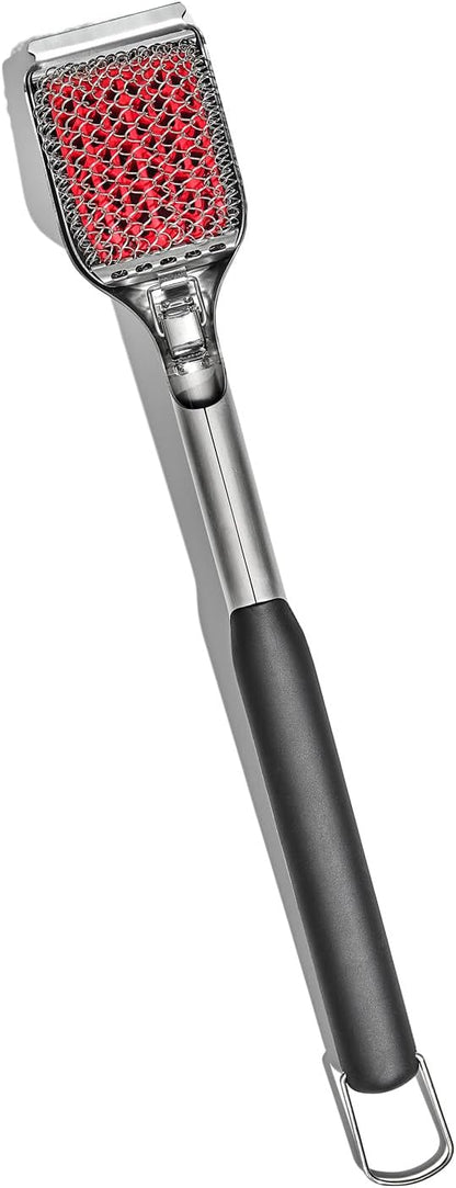 OXO Good Grips Grill Brush - Bristle-Free Design with Replaceable Head for Easy Cleaning