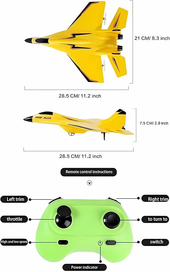 2023 New Remote Control Wireless Airplane Toy With Lights USB Rechargeable SU-35 RC Remote Control Plane Glider Outdoor Drop-Resistant Foam RC Air Planes Fighter Jet For Adults Aircraft Enthusiasts