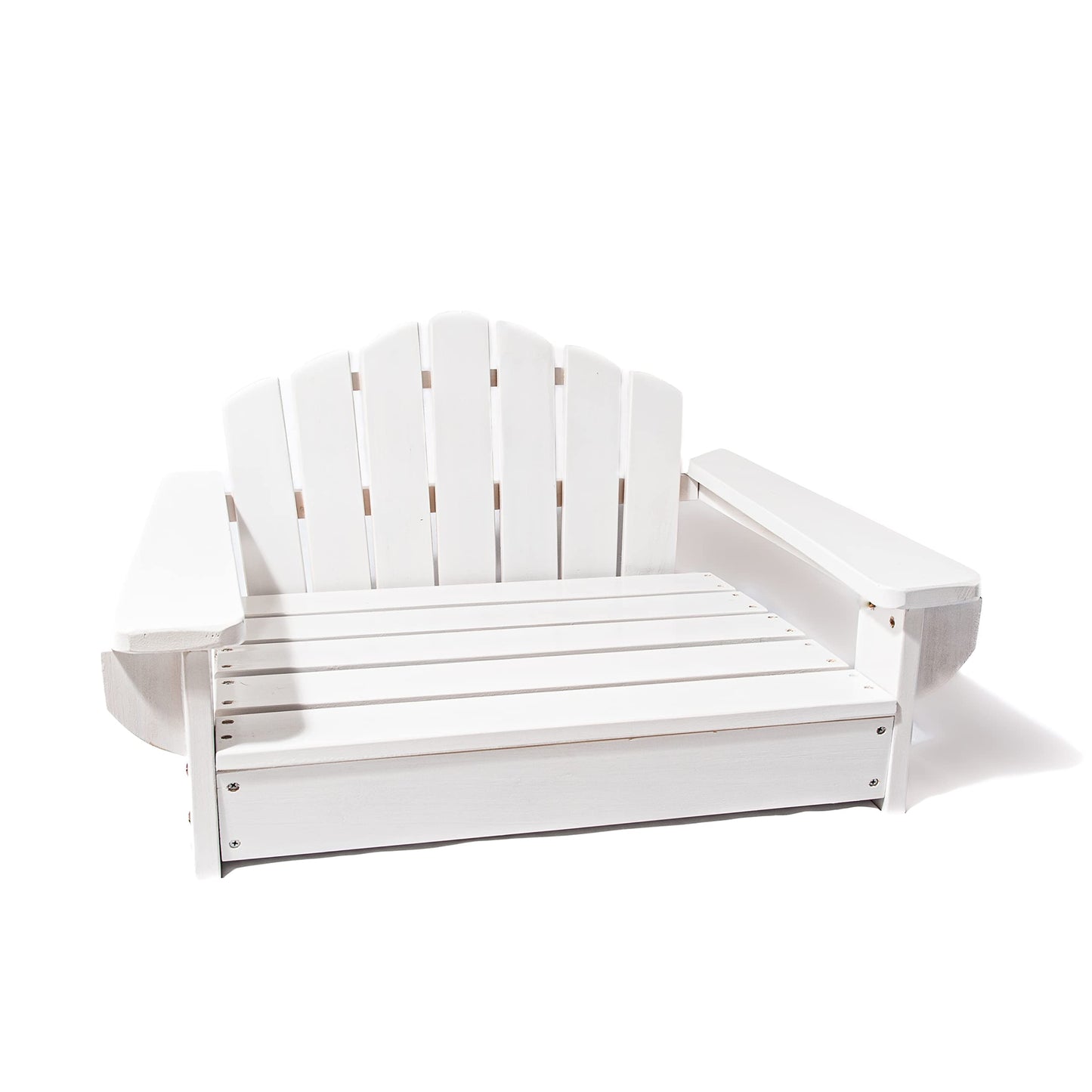 Midlee White Dog Adirondack Chair Bed (X-Large)