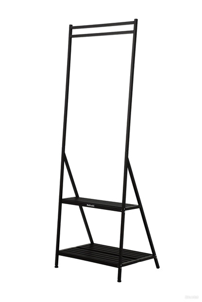 MultirackX Hanging Plant Stand Folding Plant Stand 2 Tier Ladder Shelf with Hanging Rod Height Adjustable Flower Pot Display Organizer for Balcony Porch Living Room