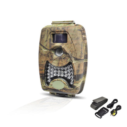Pyle PHTCM38 Water Resistant Wild Game Trail Scouting Camera with Infrared Night Vision, Record Video, Snap Images and Invisible Flash