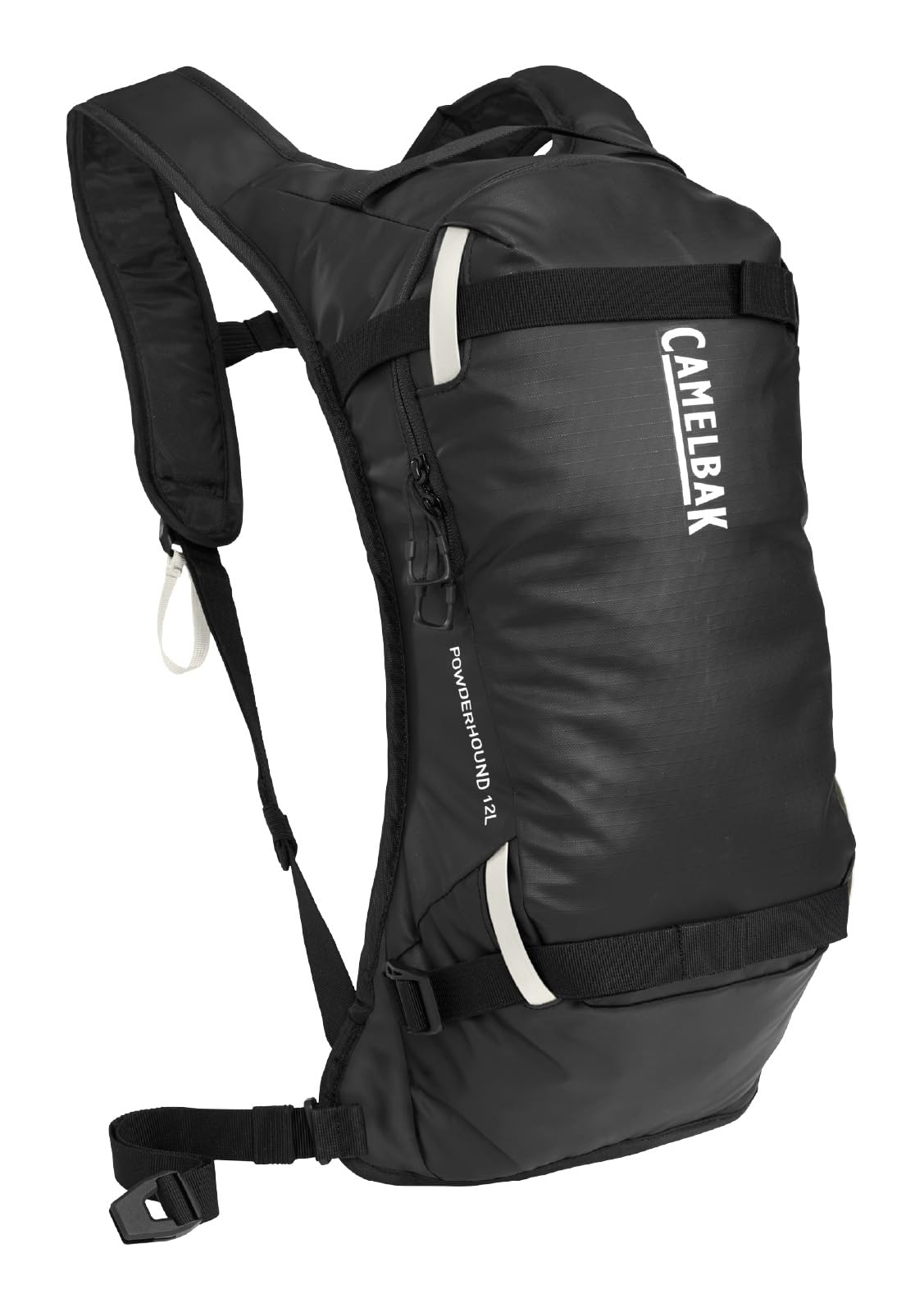 CamelBak Powderhound 12 Snow Hydration Pack with Ski and Snowboard Carry, Insulated Design for All Day Winter Riding, Black/White