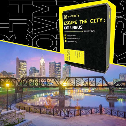 Columbus Outdoor Escape Room | Real City Scavenger Hunt | Gifts for Adults &amp Families | 1-6 Players 2-3 Hours 1.5 Miles Walking Distance