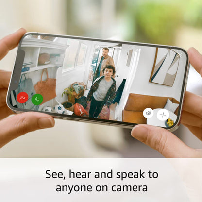 Ring Indoor Cam — Home or business security in 1080p HD video, White