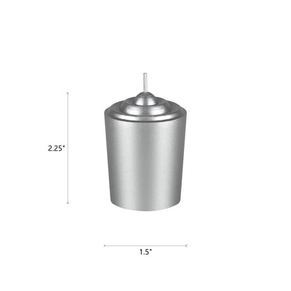 Mega Candles 12 pcs Unscented Silver Votive Candles, Hand Poured Wax Candle 15 Hours 1.5 Inch x 2.25 Inch, Home Décor, Wedding Receptions, Centerpieces, Occasions, Events, Meditations, Holders