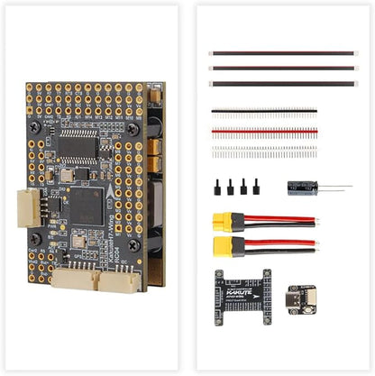 HolyBro Kakute H743 Wing INAV Ardupilot Flight Controller Advanced 3-8S LiPo Compatible Dual Firmware Support for RC Airplane Fixed-Wing Drones &amp DIY Projects (With Pin Header Professional Grad