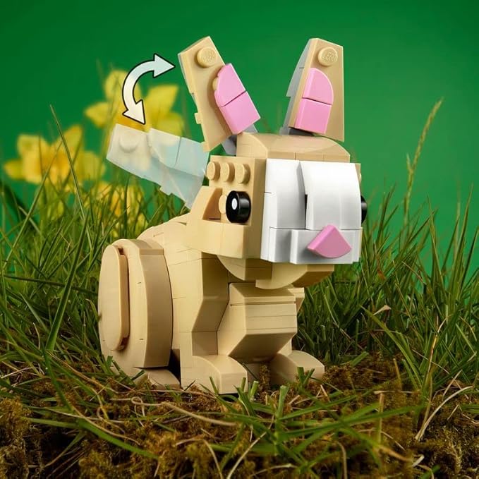 LEGO 40463 Easter Bunny Toy for Easter Crafts for Children Ideal as an Easter Gift or Easter Decoration