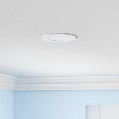 Ensenior 4 Inch Ultra-Thin LED Recessed Ceiling Light, 6000K Clear White, Dimmable, 9W 75W Eqv, ETL Certified,