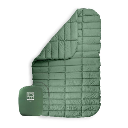 HEST Packable Comforter for Camping, Single Size - 100% Recycled Polyester Fill and Premium Quiet Fabric - Perfect for Hiking, Backpacking & Outdoor Adventures