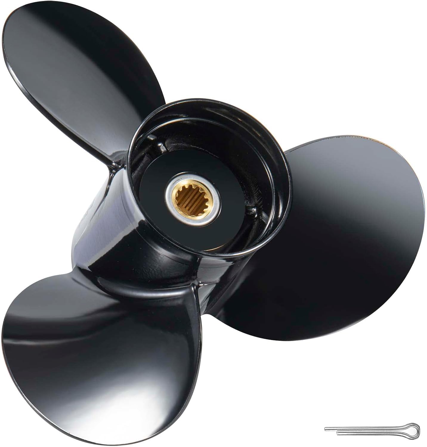 MiBarco 13.2x19 Upgrade Aluminum Boat Propeller for BRP Johnson Evinrude OMC Stern Drive 40-140hp Replace OEM 765184 13 Spline Tooth RH