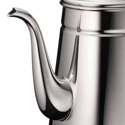 Carita #52033 Coffee Pot, Stainless Steel, 6.8 fl oz (2,200 ml), Direct Fire, Made in Japan, 0.6 fl oz (2.2 L), Drip Pot, Coffee Kettle, Coffee Kettle, Cafe, Camping, Outdoor Activities