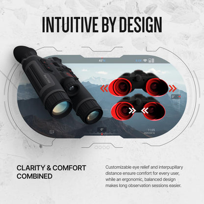 ATN Binox 6 Dual Multispectral Binoculars, Thermal 640×512 Sensor, Day/Night/Twilight 4K UHD, Built-in LRF