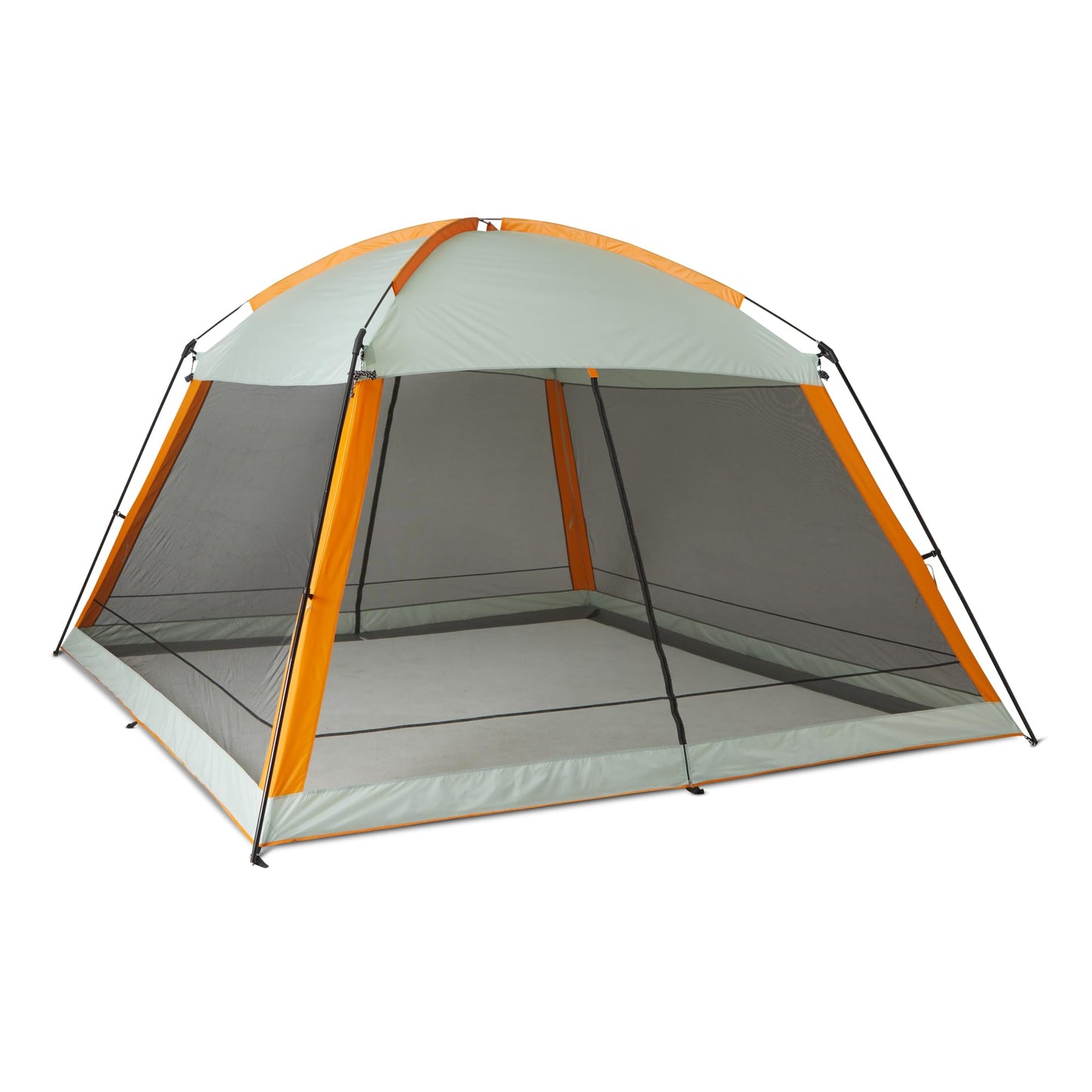 Amazon Basics Screened Canopy Tent, 12 x 12 ft with Zippered Enclosure, UPF50+ Sun Protection, Bug-Free Outdoor Shelter for Camping, Parties and Events