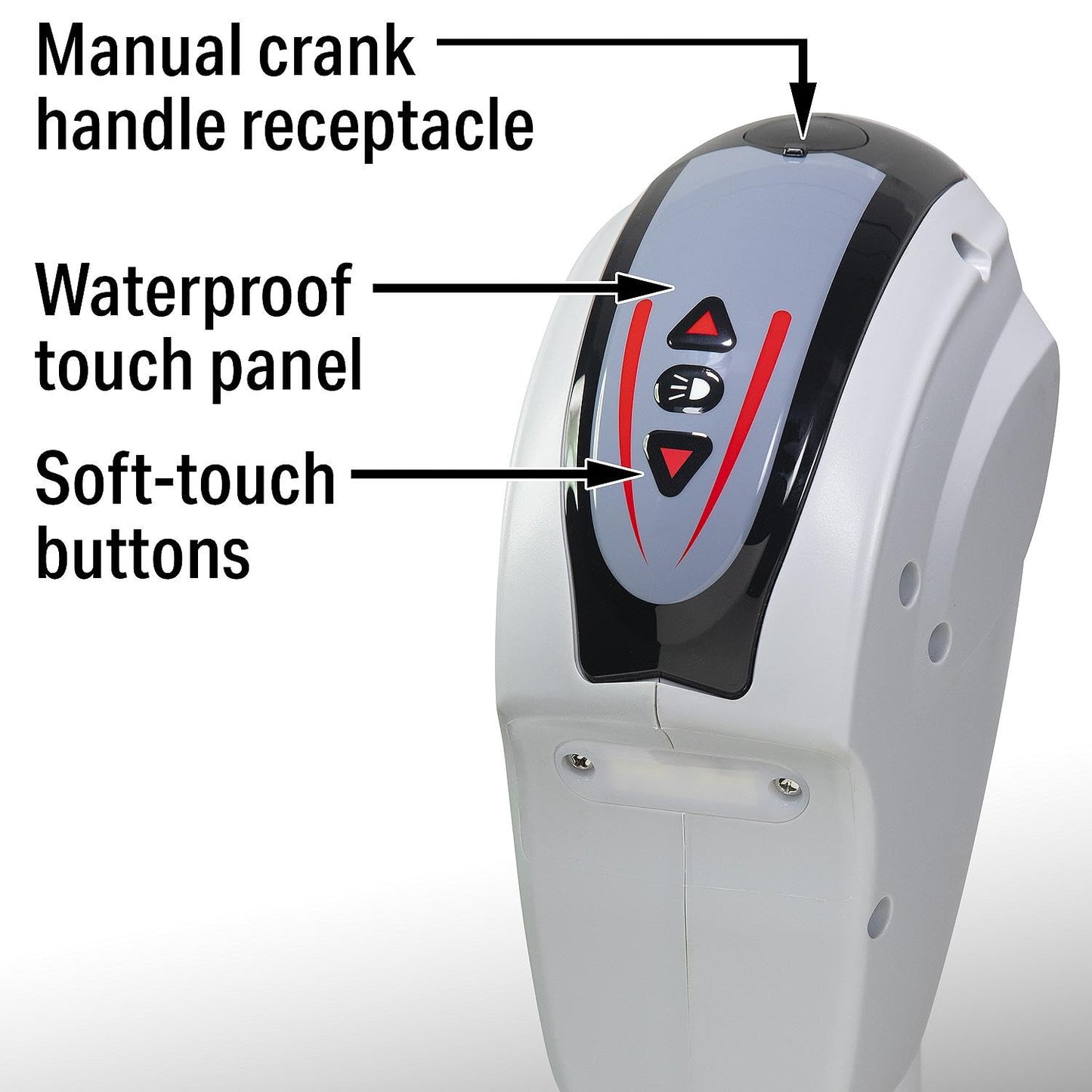Seachoice 52043 Deluxe Electric Marine Jack with Touch Panel