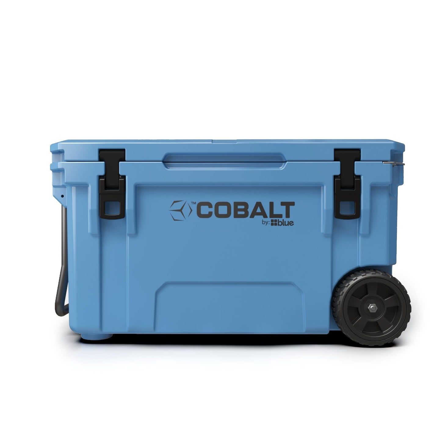 Cobalt 55 Quart Roto Molded Super Ice Cooler | Large Ice Chest - Long Term Ice Retention | (Cobalt Blue (Wheeled))