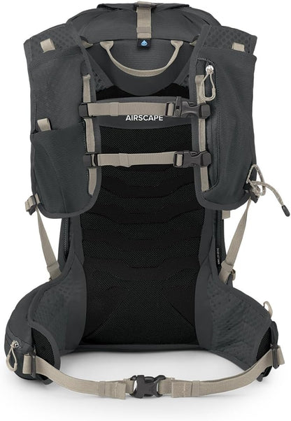 Osprey Tempest Velocity 20L Women's Hiking Backpack, Dark Charcoal/Chiru Tan, WXS/S