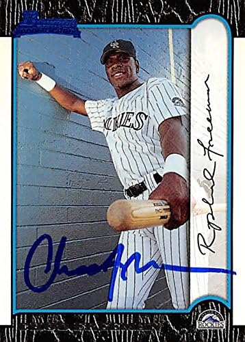 Sports Memorabilia AutographWarehouse 291586 Choo Freeman Autographed Baseball Card Colorado Rockies FT 1999 Bowman 115 Rookie