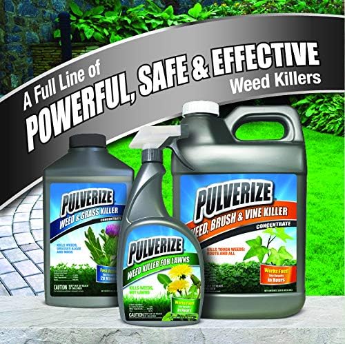 Pulverize Weed Brush & Vine Killer - Fast Acting, Non-Staining Herbicide for Poison Ivy & Weeds | 32 oz.