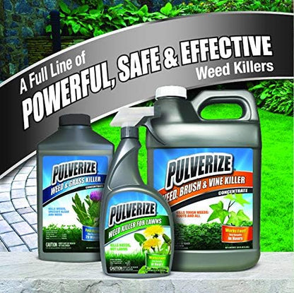 Pulverize Weed Brush & Vine Killer - Fast Acting, Non-Staining Herbicide for Poison Ivy & Weeds | 32 oz.