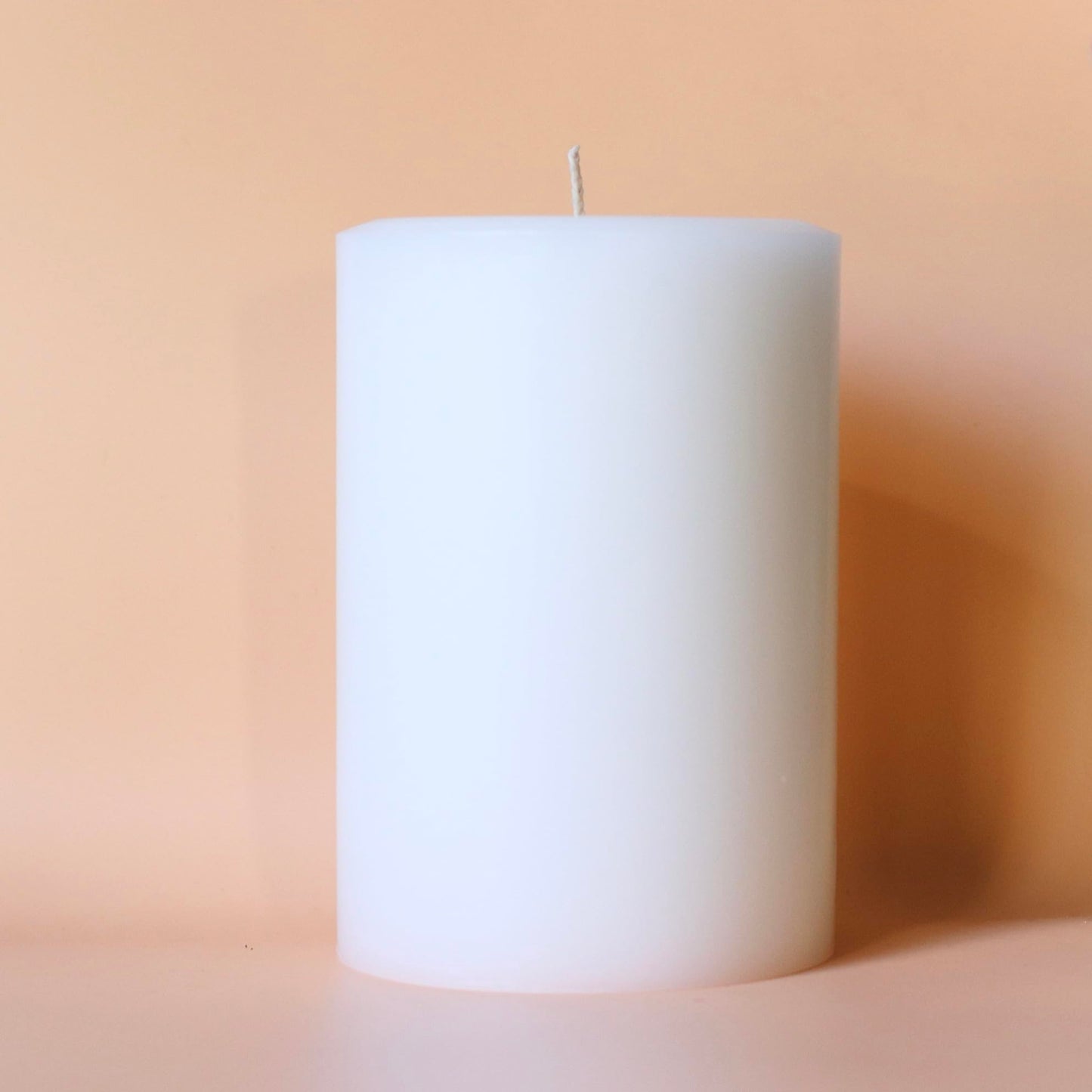 M.C.D. Modern Candle Design Classic White Pillar Candles, Unscented Decorative Candles for Home, Wedding, Dining Table Dripless Smokeless (1, 4 x 6)