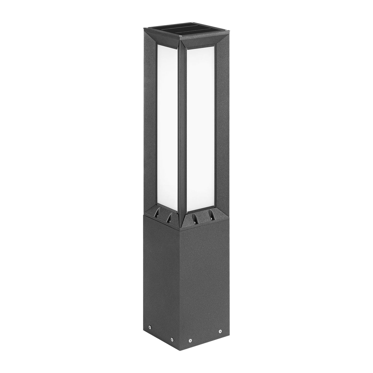 VZVI 31.5" Solar Pathway Light, 3000K LED Bollard Lights Outdoor, IP65 Waterproof Path Lights, Patio Solar Lanterns, Modern Solar Floor Lamp, Landscape Lighting for Commercial Driveway Walkway Lawn