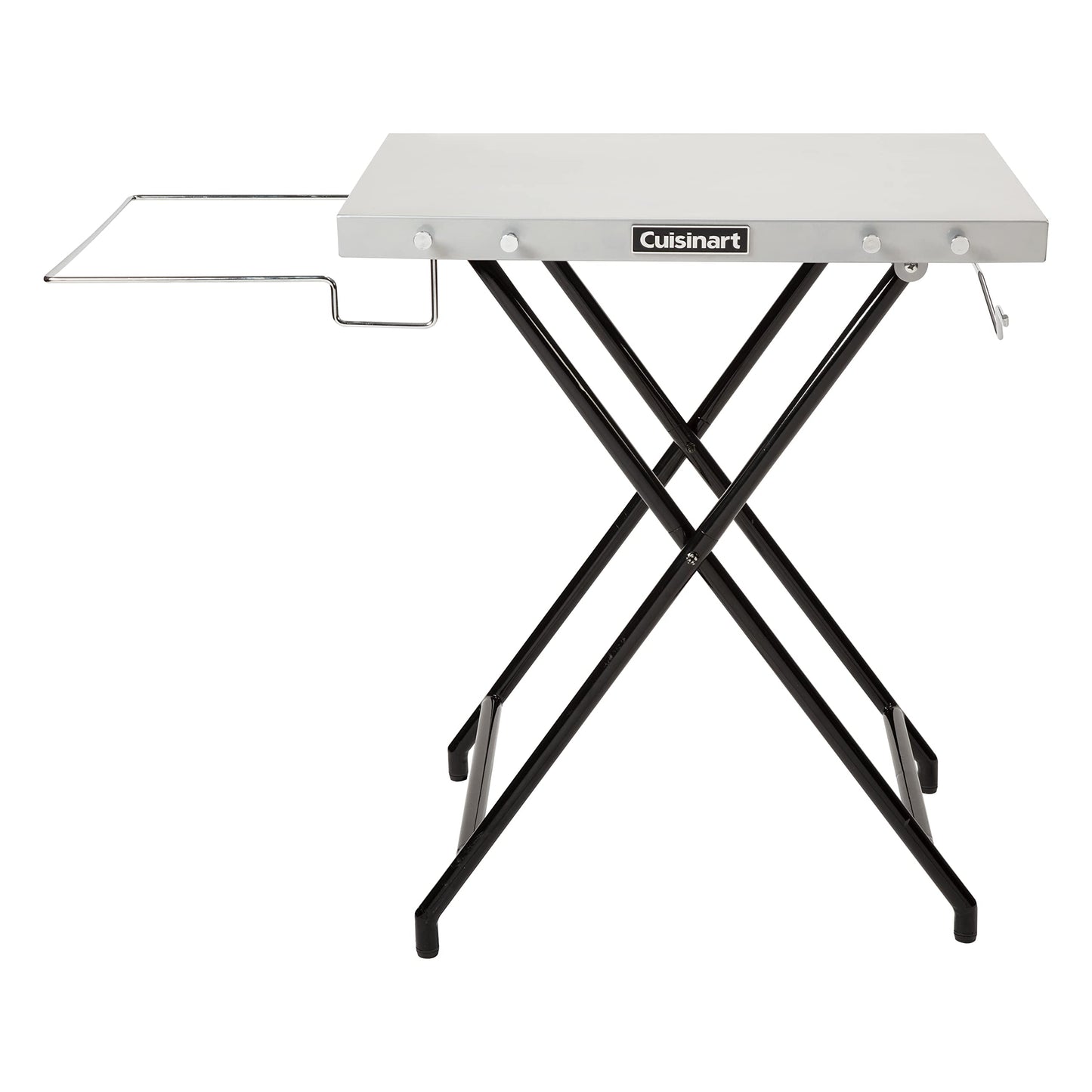 Cuisinart CPT-2110 Fold 'n Go Prep Table & Grill Stand, Portable Outdoor Food Prep Station & CGC-103 3-in-1 Pizza Oven Grill Cover, (Cover fits CGG-403)