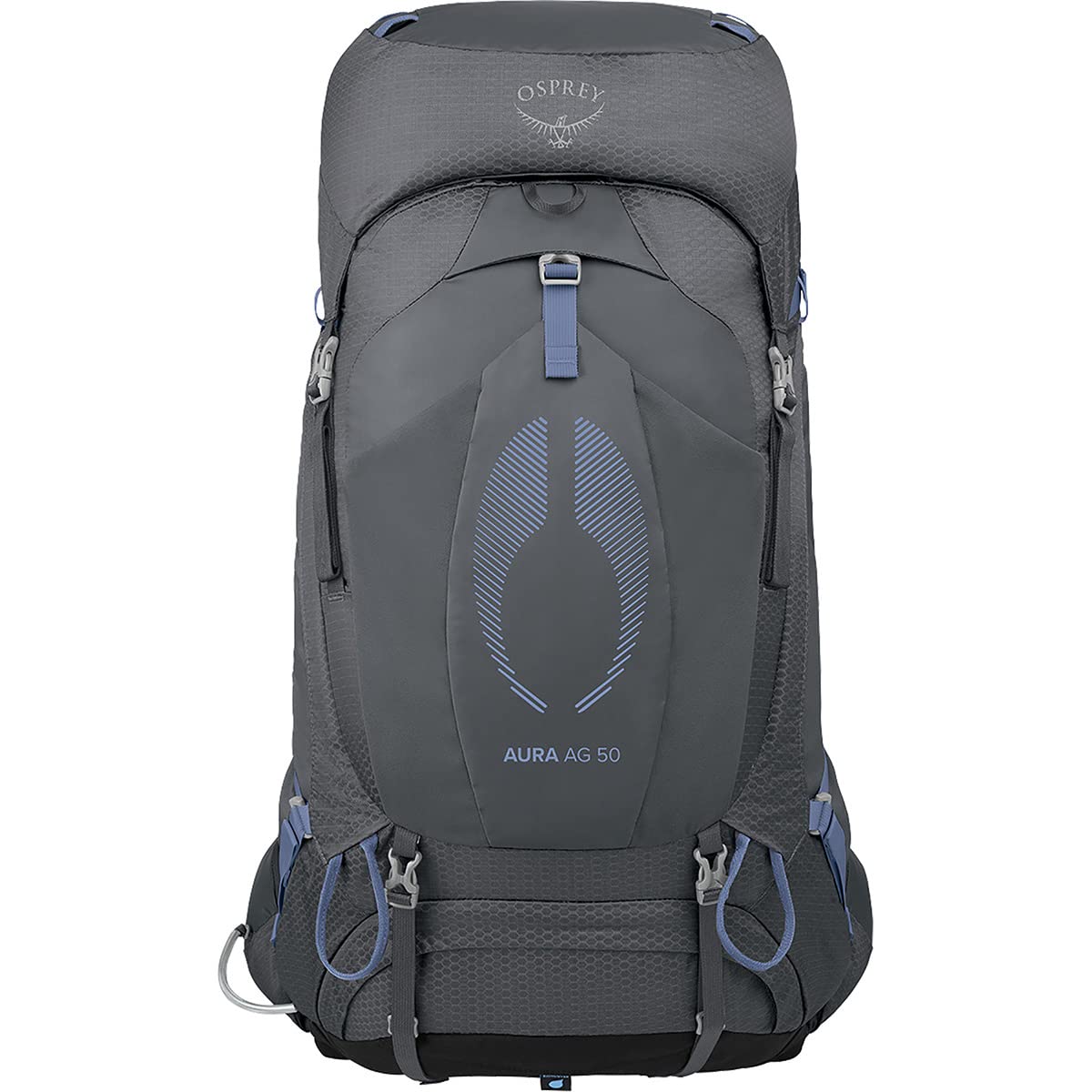 Osprey Aura AG 50L Women's Backpacking Backpack, Tungsten Grey, WXS/S