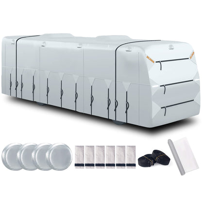 SELIMON 300D Top Class A RV Cover with Waterproof PU Coating Rip-Resistent & Anti-UV Winter Camper Cover Fits 40.1' to 43' Motorhome