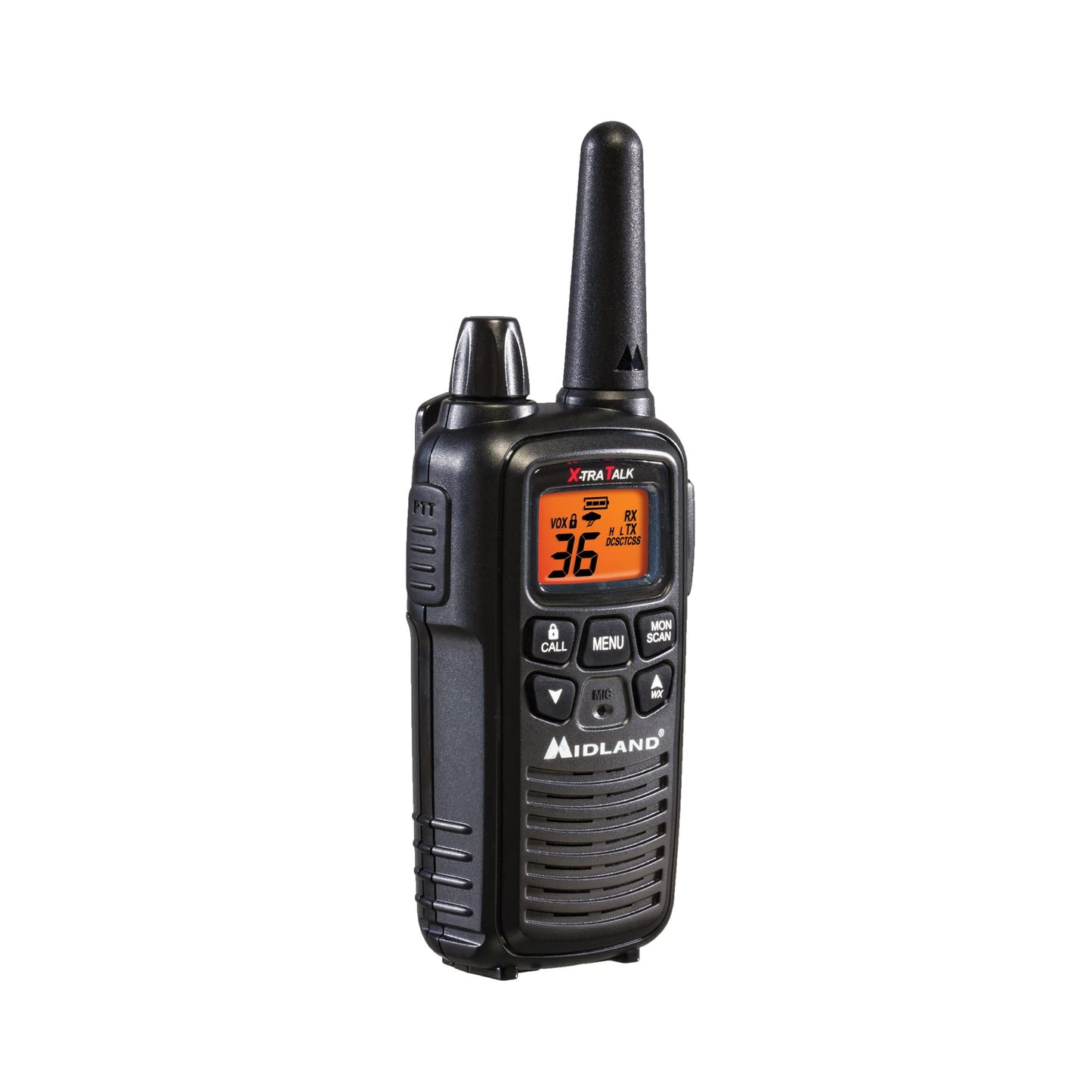 Midland LXT600VP3 36 Channel FRS Two-Way Radio - Up to 30 Mile Range Walkie Talkie - Black (Pack of 6)