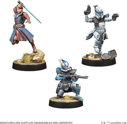 Asmodee Star Wars: Legion Heroes of the Clone Army - Obi-Wan Anakin Captain Rex &amp ARC Troopers Fives &amp Echo Tabletop Miniatures Strategy Game for Kids &amp Adults Ages 14+ 2 Players 90