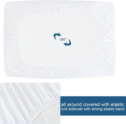Skiennix Full Size Mattress Protector - Waterproof, Super Soft & Breathable, 14" Deep, Machine Washable