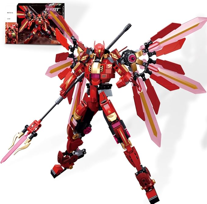Mech Building Set Samurai Mecha Warriors Building Kit Creative Collectible Toy for Adults Man Teens Boys 8+ Compatible with Lego Mech Set 511 PCS