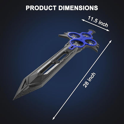 Flying Sword RC Airplane Flying Dagger Remote Control Airplane Drone for Kids Adults 8-16 Gesture Control Planes with 360° Flip Fighter Jet Toy Stunt Roll Gifts for Kids Boys Girls Large