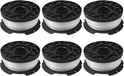 THTEN AF-100 String Trimmer Spool - 30ft 0.065" Refills for Black and Decker Models | 6 Pack