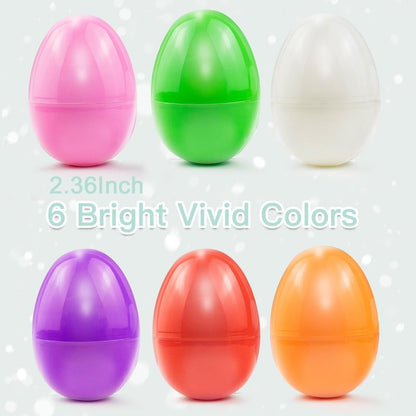 Milaloko Easter Eggs Bulk Party Favors for Kids for Easter Egg Hunting Game Party ,2.36" Inch (12 Pack) Fillable Easter Eggs
