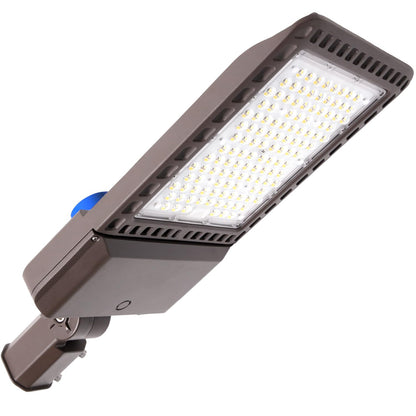 BIRITALO 300W Parking Lot Light, 36000LM 5000K Dusk to Dawn LED Shoebox Light IP65 Waterproof 100-277V Commercial Outdoor Security Flood Light for Stadium, Warehouse, Street