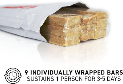72HRS Food Ration Bar Emergency Rations (20 PACK), 3600 Calories for 72 Hours, 5 Year Shelf Life Emergency Kit Ration Bars for Bug Out Bag Backpack for Survival Kits Supplies and Emergency Food Supply