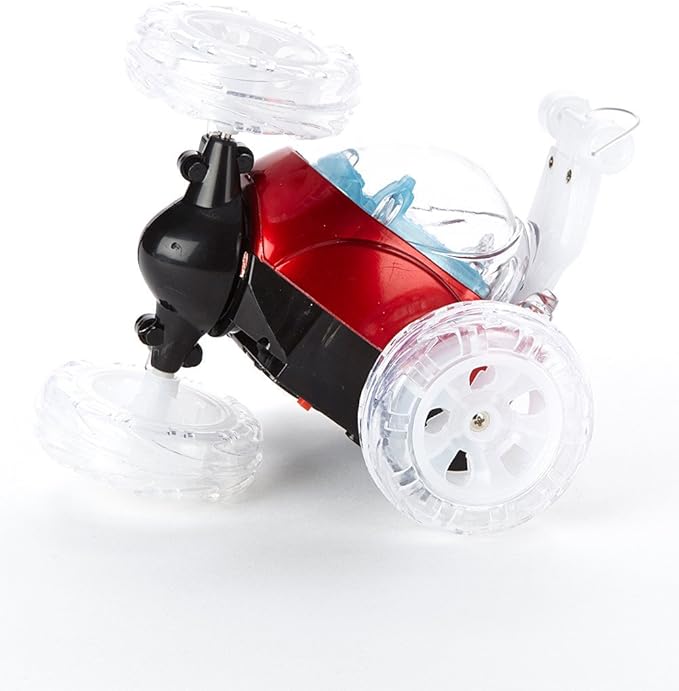 Mindscope Turbo Twisters RED 27 MHz Bright LED Light Up Stunt RC Remote Control Vehicle