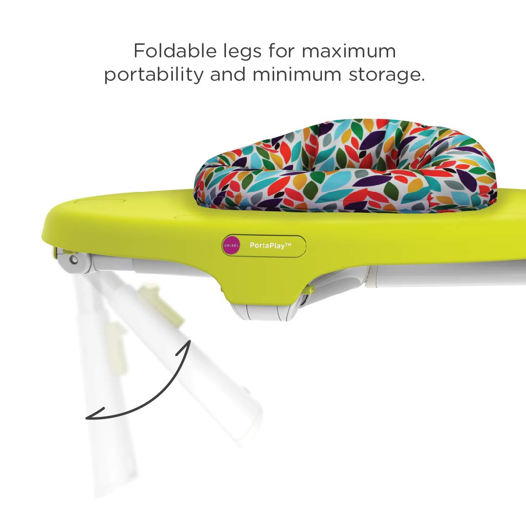 ORIBEL PortaPlay Baby Activity Center: Development Focused Toys. Foldable, Portable, and Transforms to a Play Table, Unisex (Forest Friends)