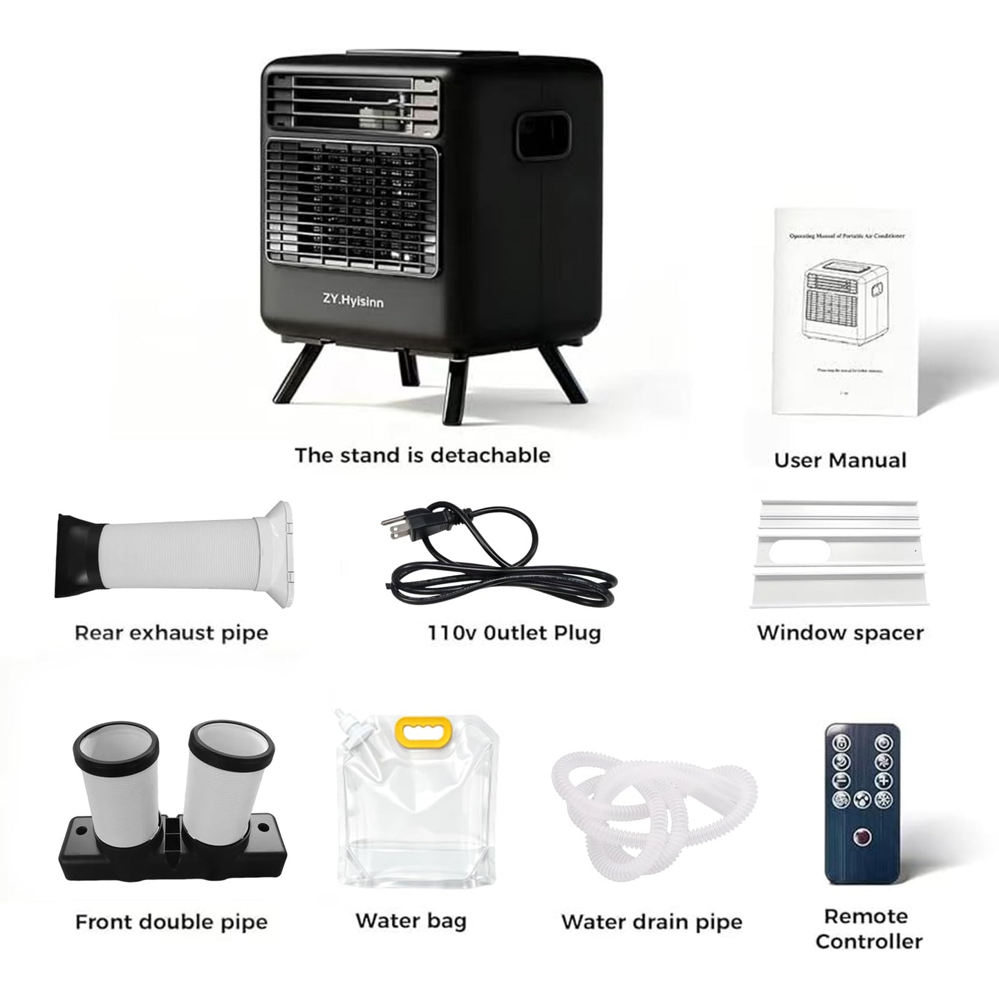 Portable Air Conditioner,3300BTU Tent Air Conditioner, Air Portable AC for Camping, Van Life, Tent, Outdoor