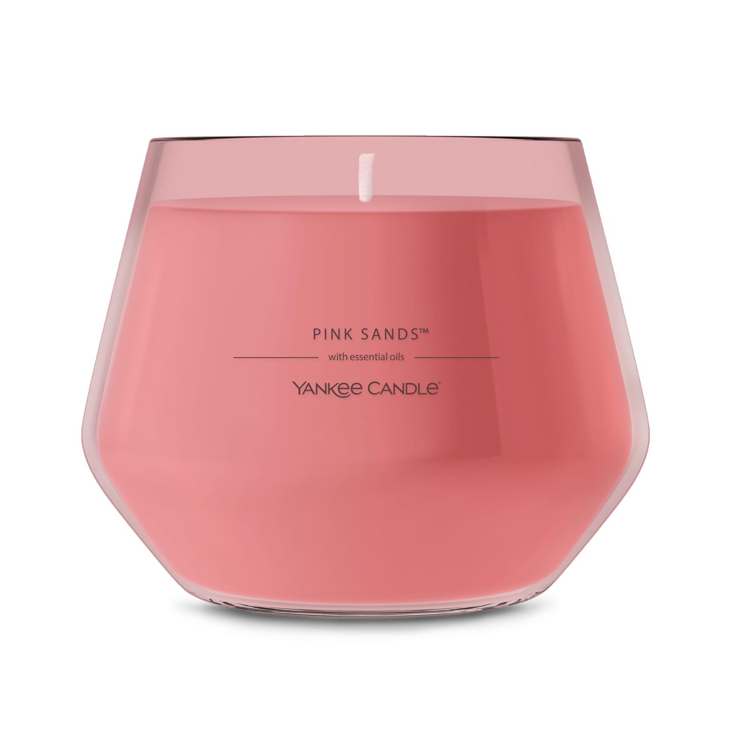 Yankee Candle Studio Scented Candle with up to 50 Hour Burn Time, Premium Plant Wax Blend for Consistent Burn, 10 oz Jar Candle with Room Filling Fragrance, Pink Sands (Pack of 1)