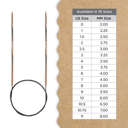 Knitter’s Pride Terra Fixed Circular Needles 16"" (40cm) – US Size 2 (2.75mm)