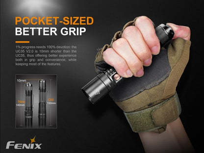 Lumintrail Fenix UC35 V2.0 Rechargeable Tactical Handheld LED Flashlight 1000 Lumens USB Wall Plug