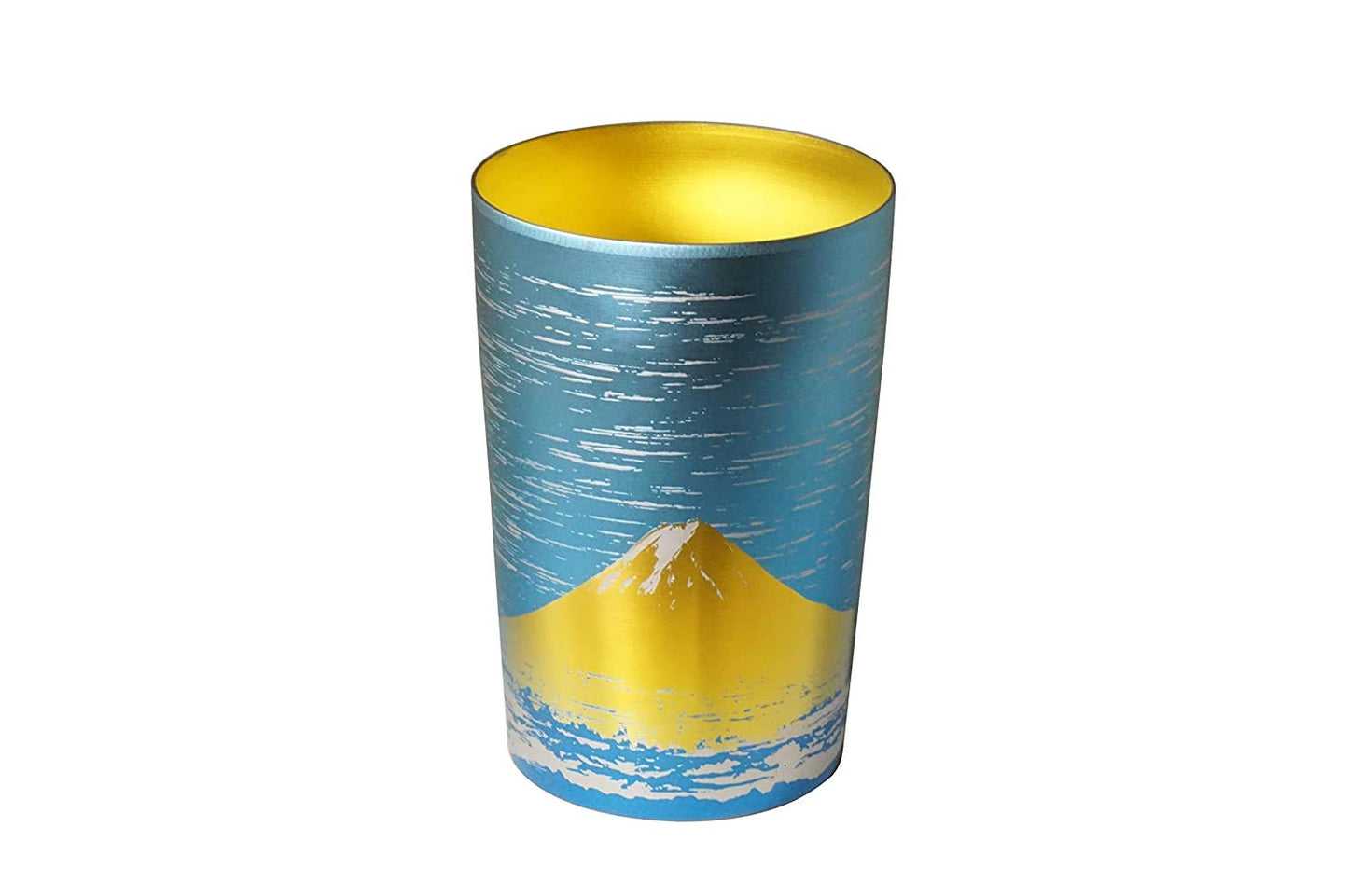 HORIE T09MFG270 T09MFG270 Titanium Double Wall Tumbler, Fuji, Made in Tsubame, Niigata Prefecture, 9.1 fl oz (270 cc), Gold Fuji, Paulownia Box
