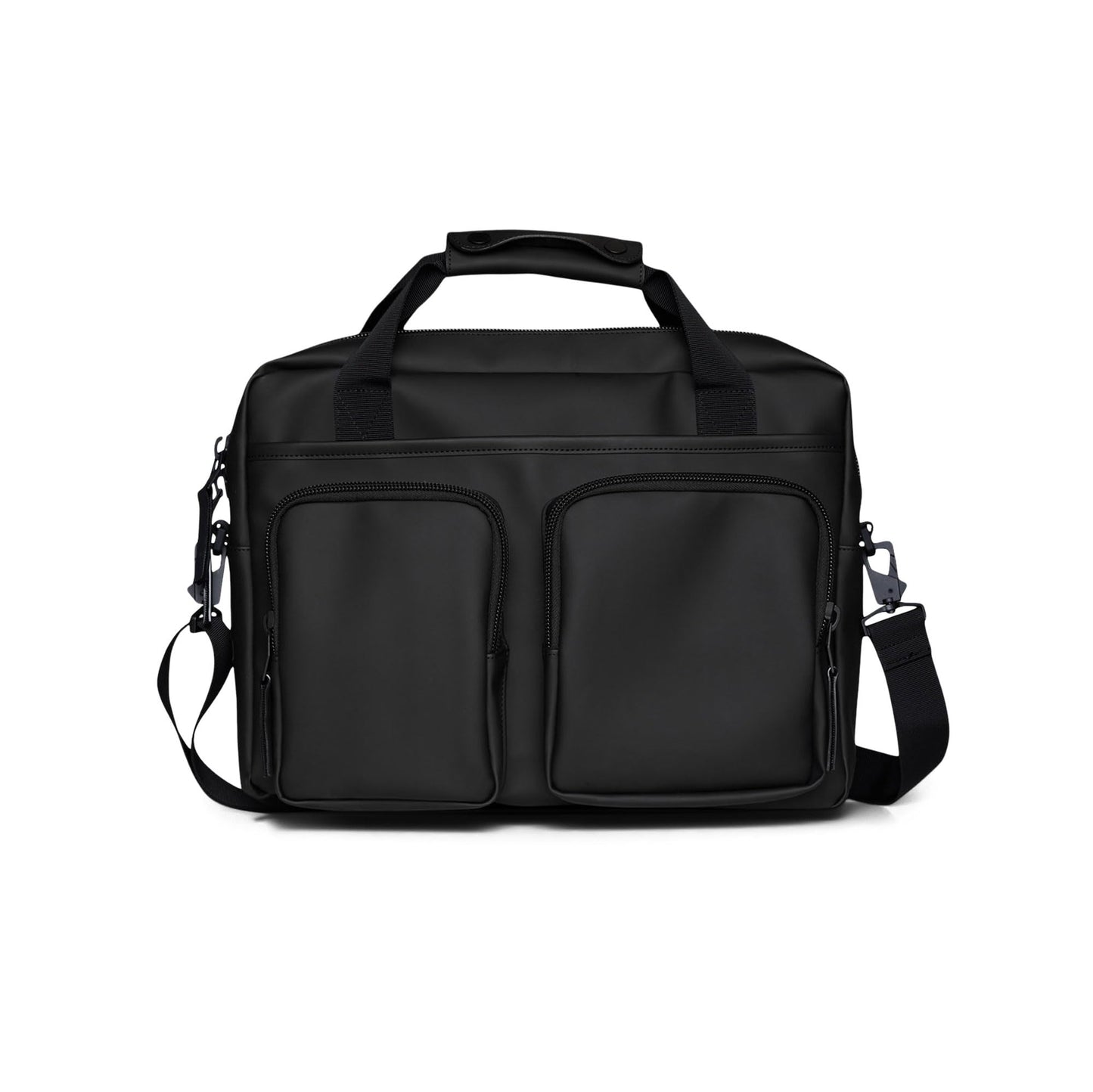 RAINS Texel Tech Bag - Black Waterproof Water Resistant Water Repellent Laptop Bag Unisex Commuter Travel Case 15" Computer Sleeve Tech Organizer - 2 Year Warranty