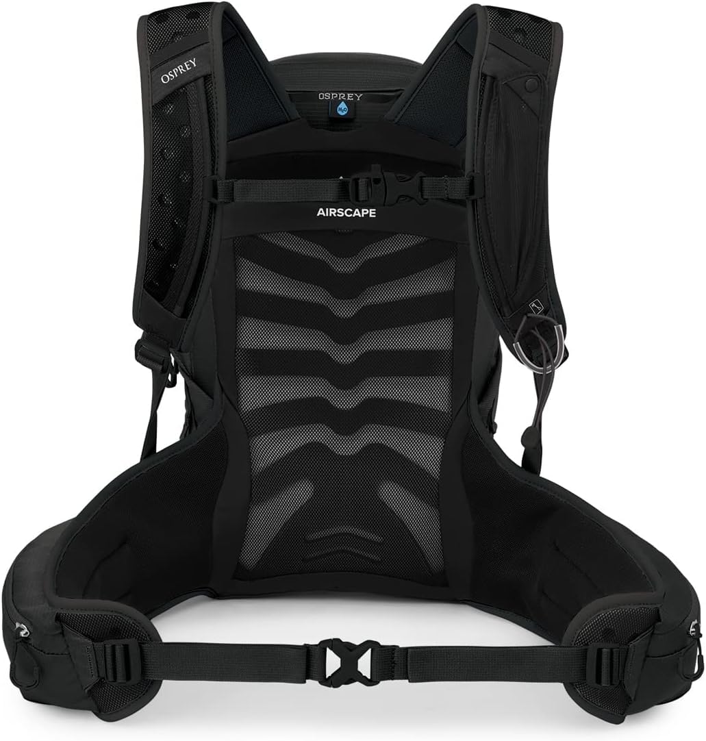 Osprey Tempest 20L Women's Hiking Backpack with Hipbelt, Stealth Black, WXS/S, Extended Fit
