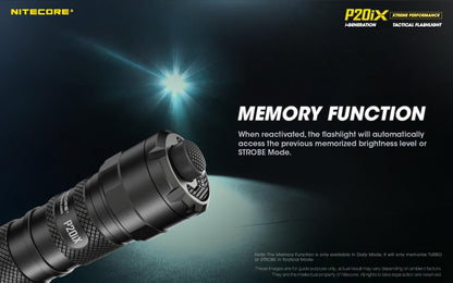 Nitecore P20iX Tactical Flashlight, 4000 Lumen USB-C Rechargeable High Lumen Super Bright with LumenTac Organizer