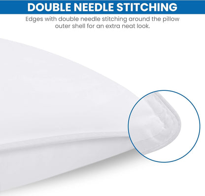 Utopia Bedding Queen Size Bed Pillows - Set of 4 Cooling Hotel Pillows for All Sleep Positions