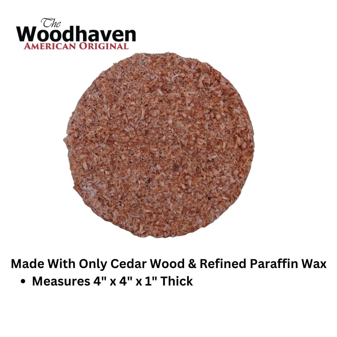 Woodhaven Easy Light Firestarters - Made with Natural Cedar Wood (100, Orange)