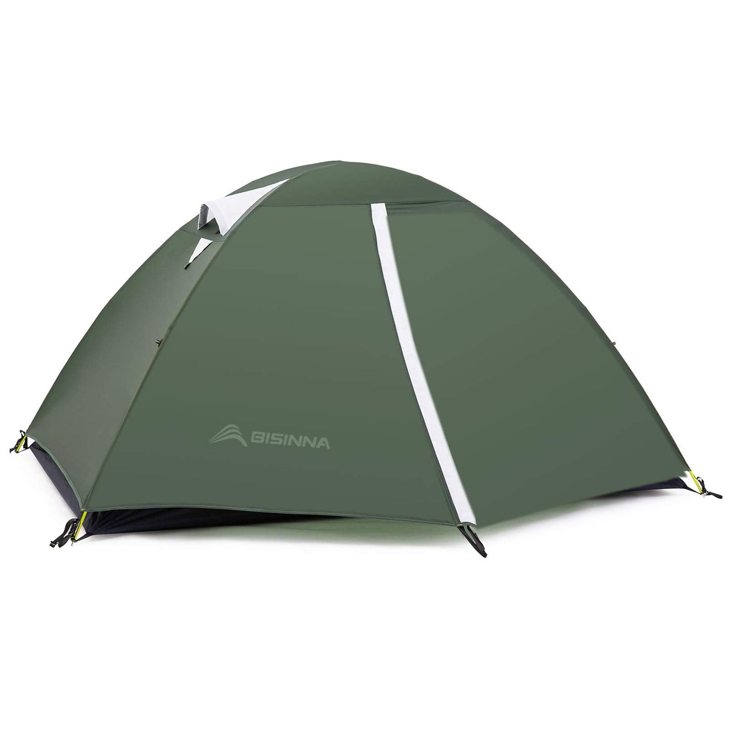 BISINNA 2 Person Camping Tent Lightweight Nylon Backpacking Tent Waterproof Windproof Two Doors Easy Setup Free Standing Double Layer Ultralight Tent for Camping Outdoor Hunting Hiking Mountaineering